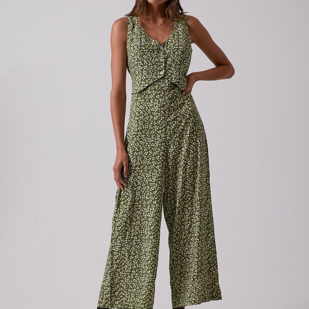 Afends Womens Daisy Vest Playsuit